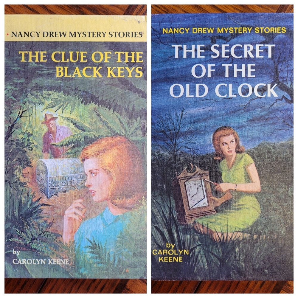 Nancy Drew Mystery Storybooks.  1951. 1959. Vintage books.  Children.